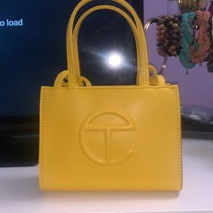 Yellow Mini Telfar Shopper